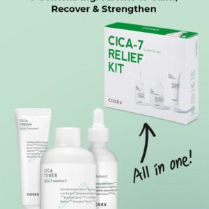 cosrx cica 7 relief kit ( pure fit cica toner 30ml + cream 15ml + serum 10 ml )
